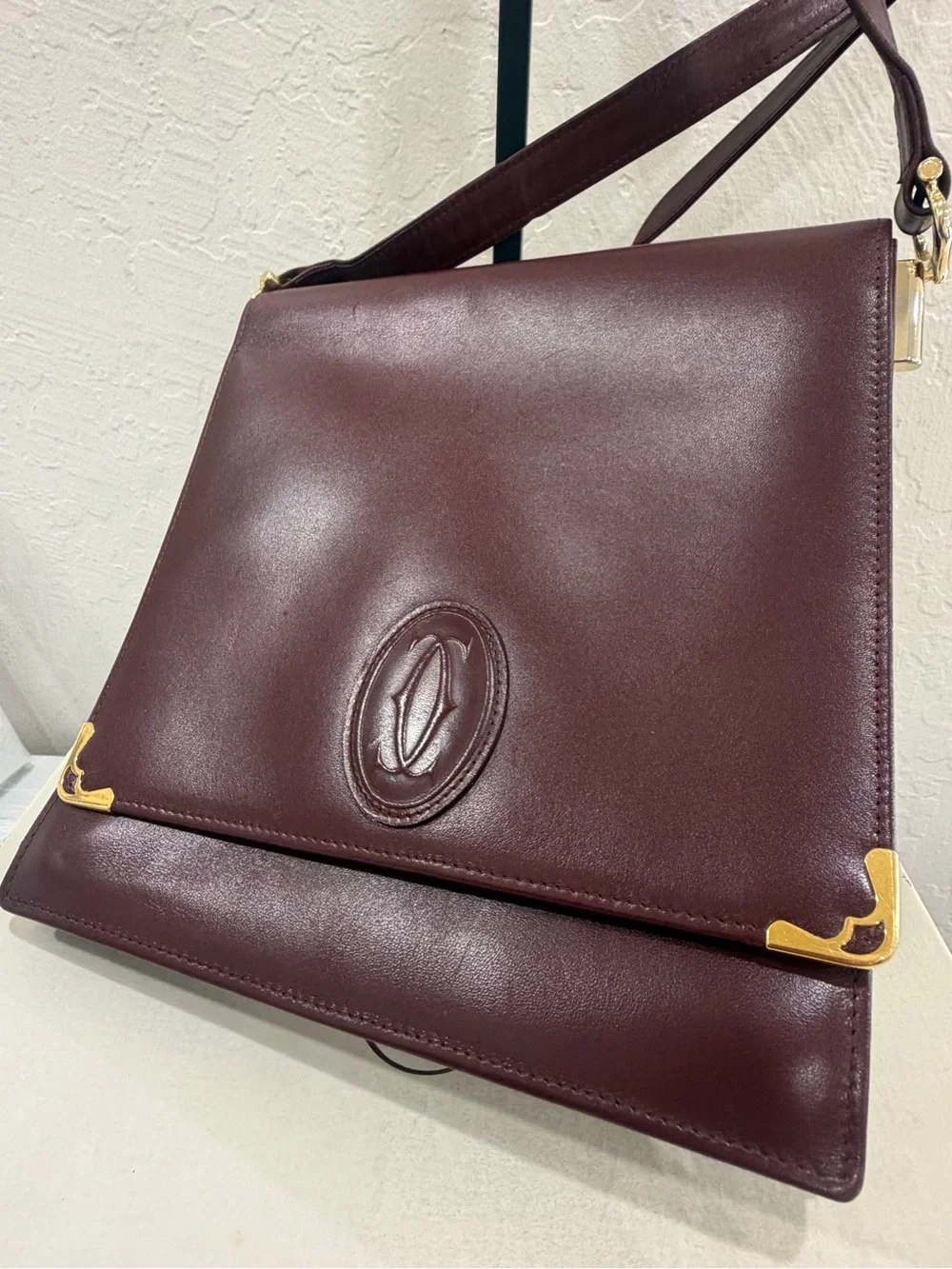 Vintage Cartier must de Cartier crossbody bag